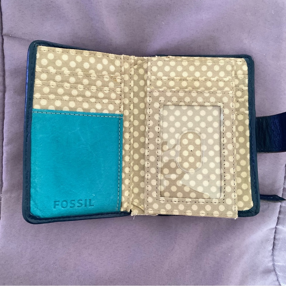 Fossil Ruby Short Wallet Patchwork Rare Item - image 4